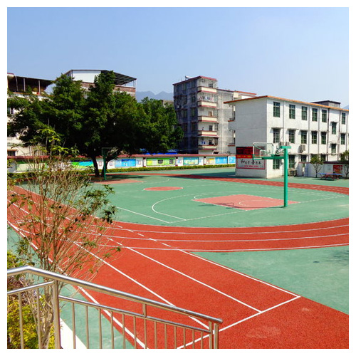 清远雷公坑小学复合型塑胶跑道