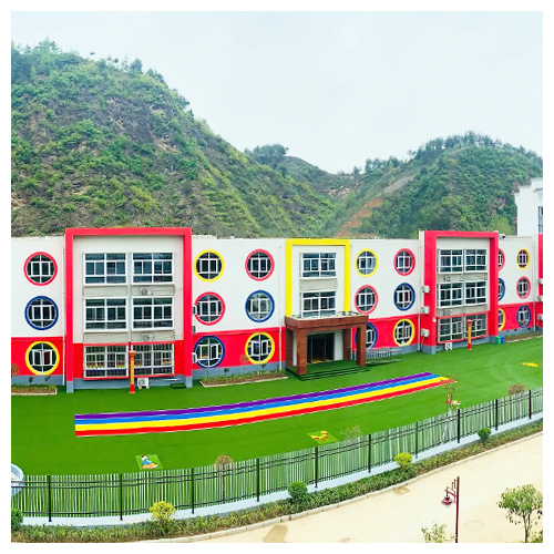 清远高坝店镇中心幼儿园人造草坪跑道